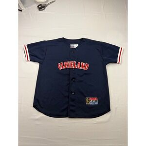 Sport Attack Cleveland Omar Vizquel 13 Baseball Jersey Mens XL Navy Blue Mesh